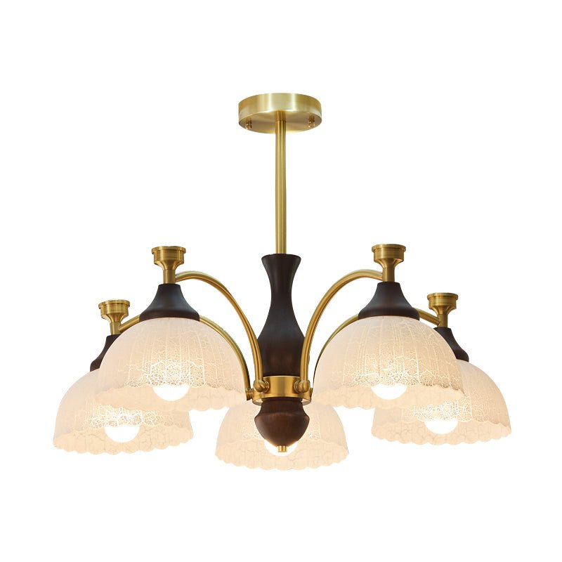 Avvynila Lustre Vintage Élégant en Laiton et Bois - Neutralighting