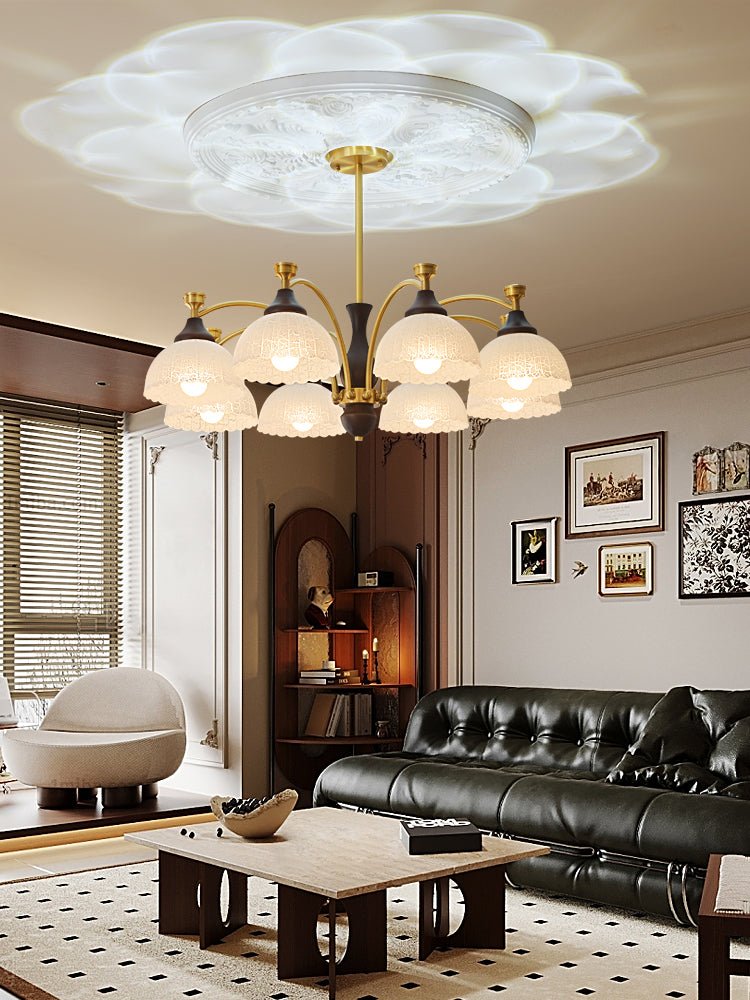 Avvynila Lustre Vintage Élégant en Laiton et Bois - Neutralighting