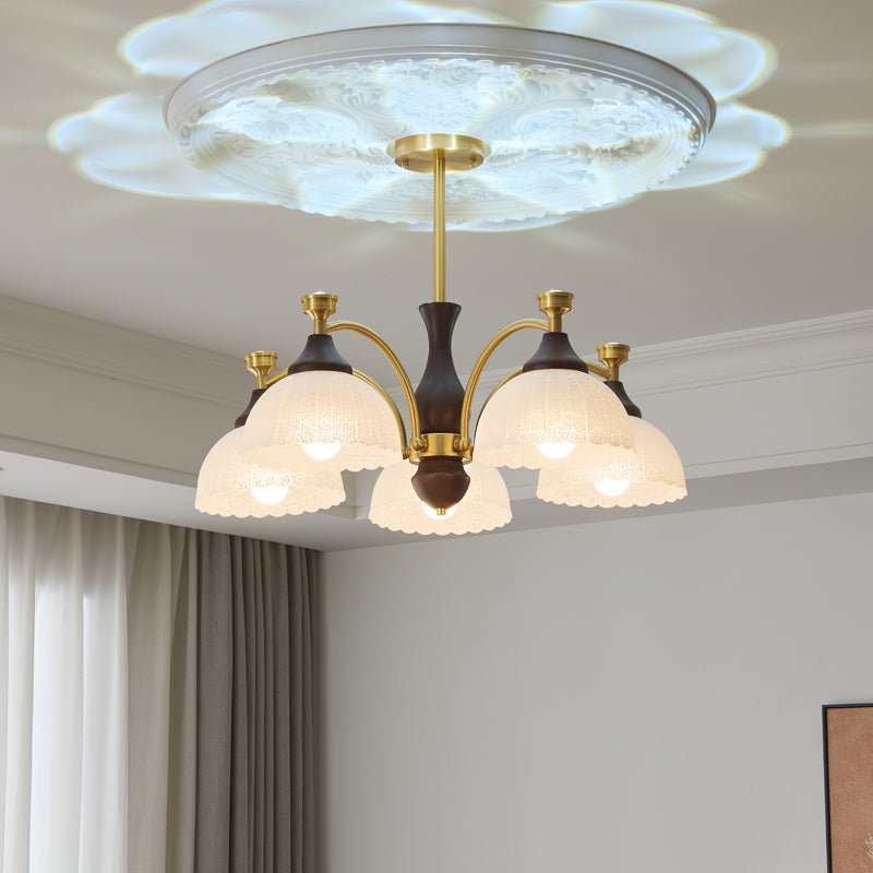 Avvynila Lustre Vintage Élégant en Laiton et Bois - Neutralighting
