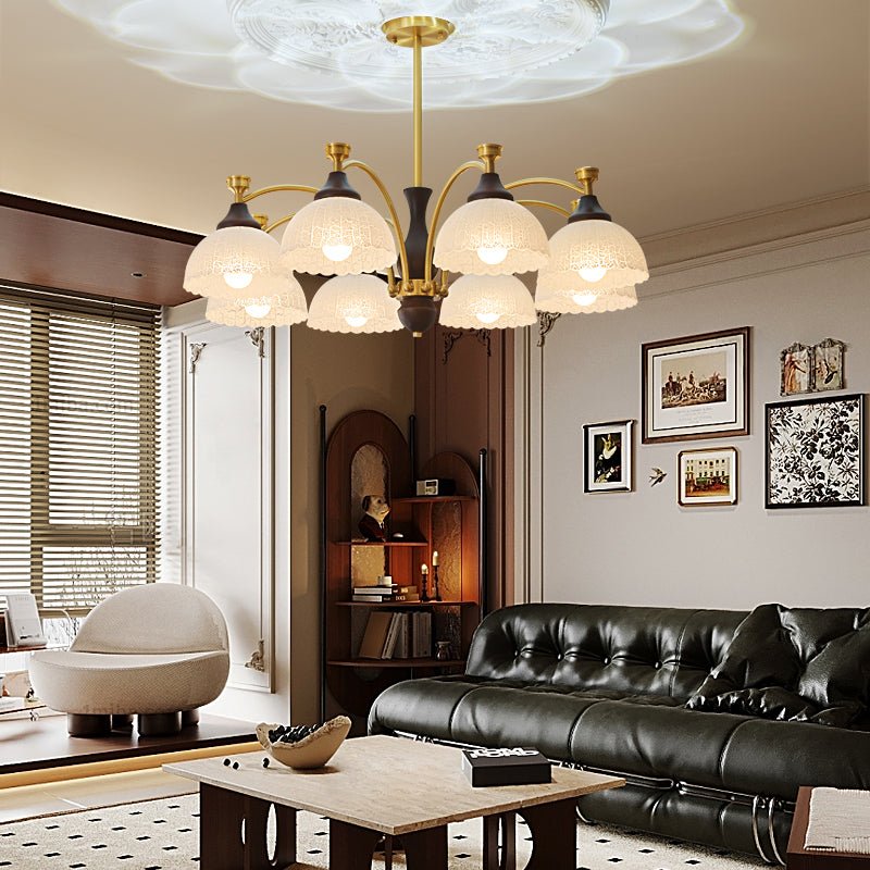 Avvynila Lustre Vintage Élégant en Laiton et Bois - Neutralighting