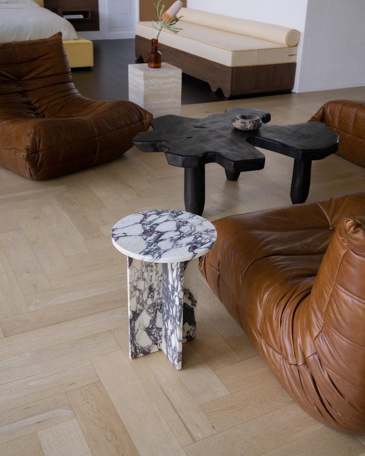 Acariel Table D'appoint en Marbre Minimaliste Moderne Accessoires - Neutralighting