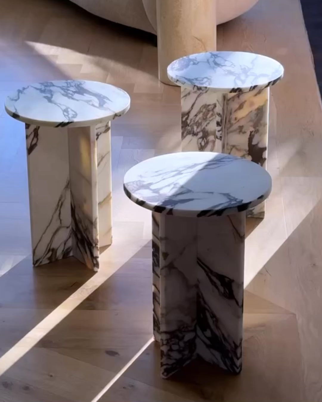 Acariel Table D'appoint en Marbre Minimaliste Moderne Accessoires - Neutralighting