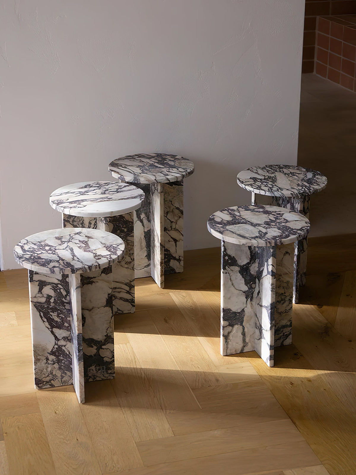 Acariel Table D'appoint en Marbre Minimaliste Moderne Accessoires - Neutralighting