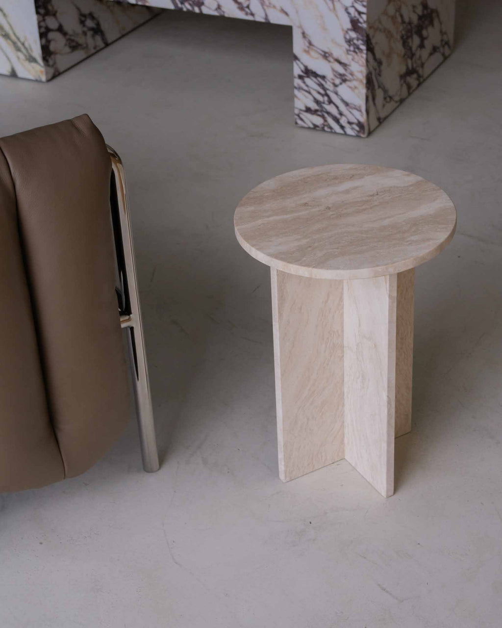 Acariel Table D'appoint en Marbre Minimaliste Moderne Accessoires - Neutralighting