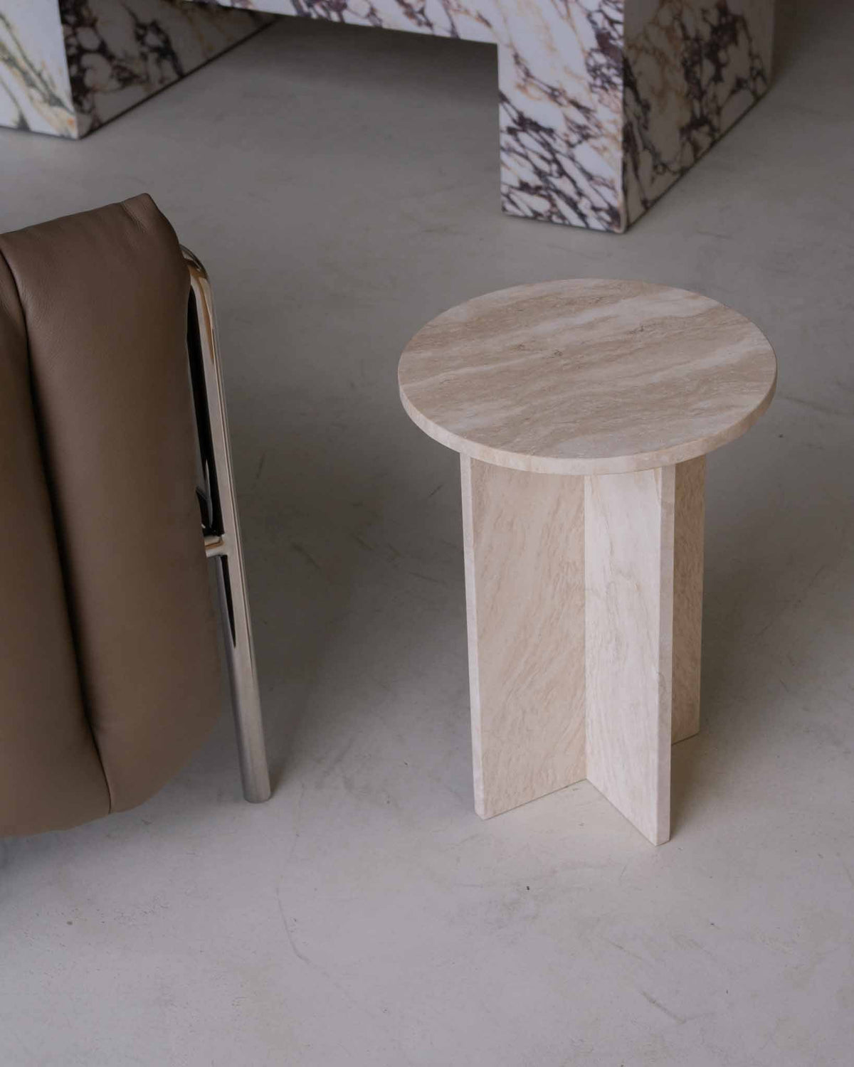 Acariel Table D'appoint en Marbre Minimaliste Moderne Accessoires - Neutralighting