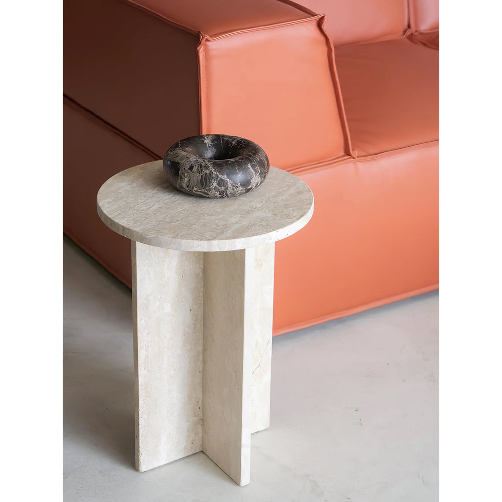 Acariel Table D'appoint en Marbre Minimaliste Moderne Accessoires - Neutralighting