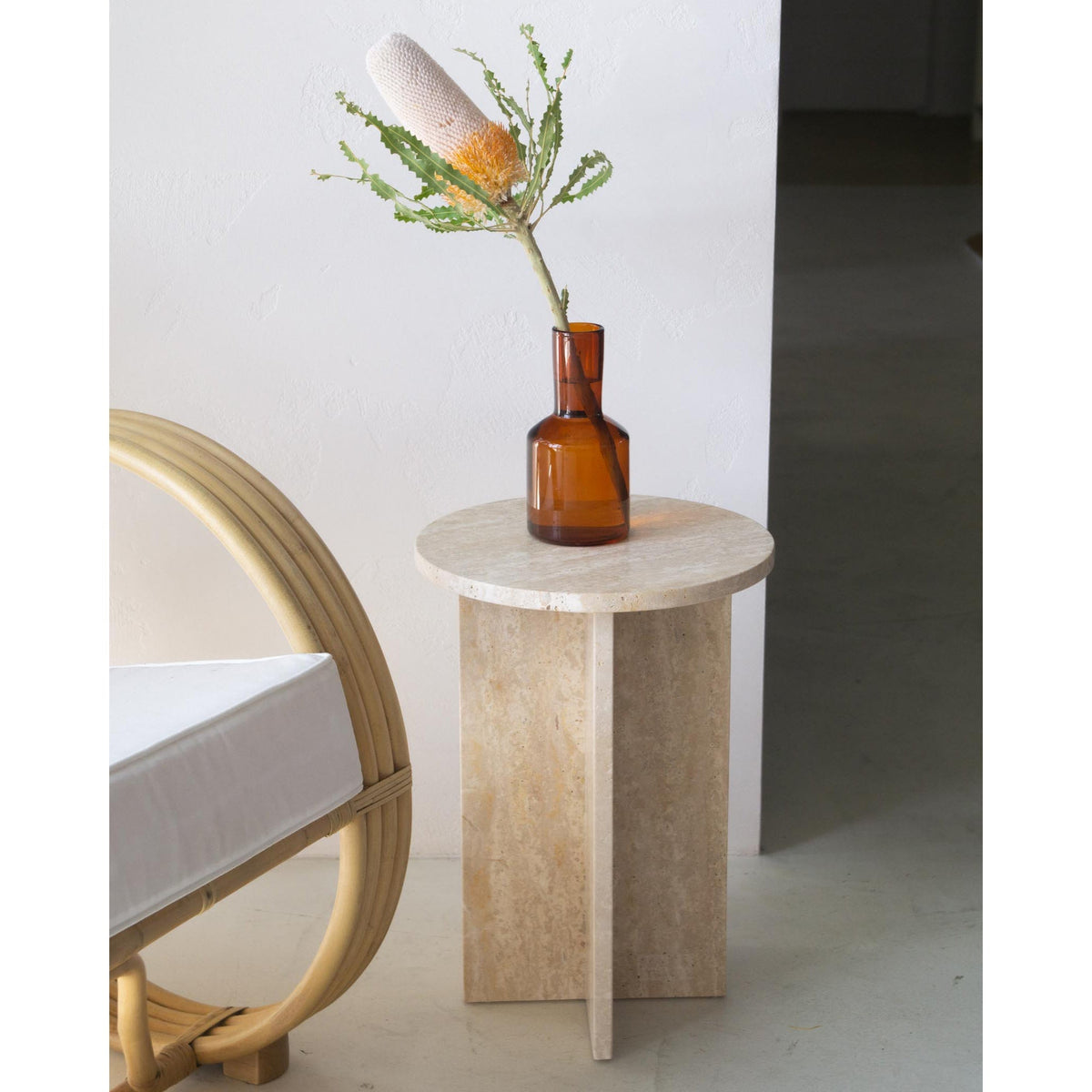 Acariel Table D'appoint en Marbre Minimaliste Moderne Accessoires - Neutralighting