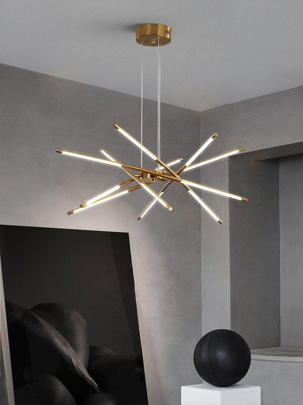 Lustra Chandelier LED Rotatif Moderne - Neutralighting