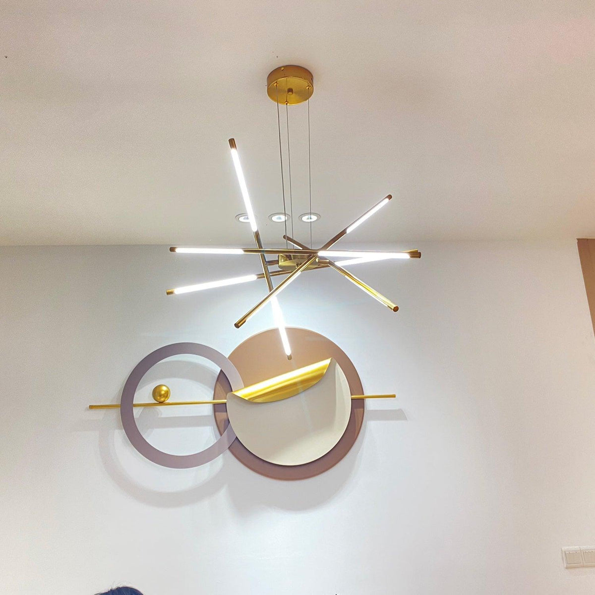 Lustra Chandelier LED Rotatif Moderne - Neutralighting