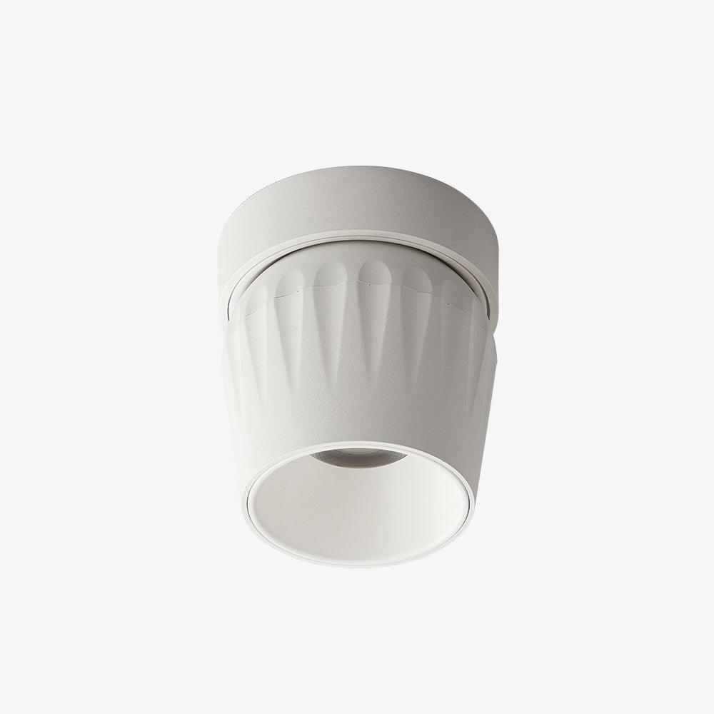 Solara Projecteur aluminium nervuré rotatif minimaliste - Neutralighting