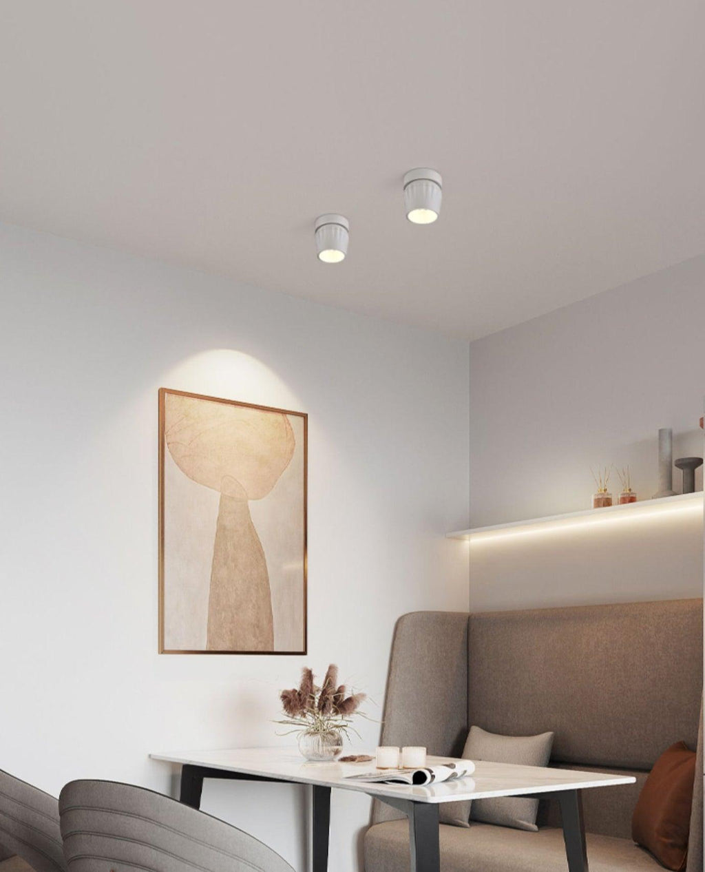 Solara Projecteur aluminium nervuré rotatif minimaliste - Neutralighting