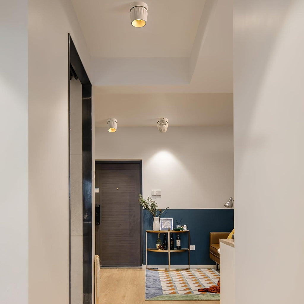 Solara Projecteur aluminium nervuré rotatif minimaliste - Neutralighting
