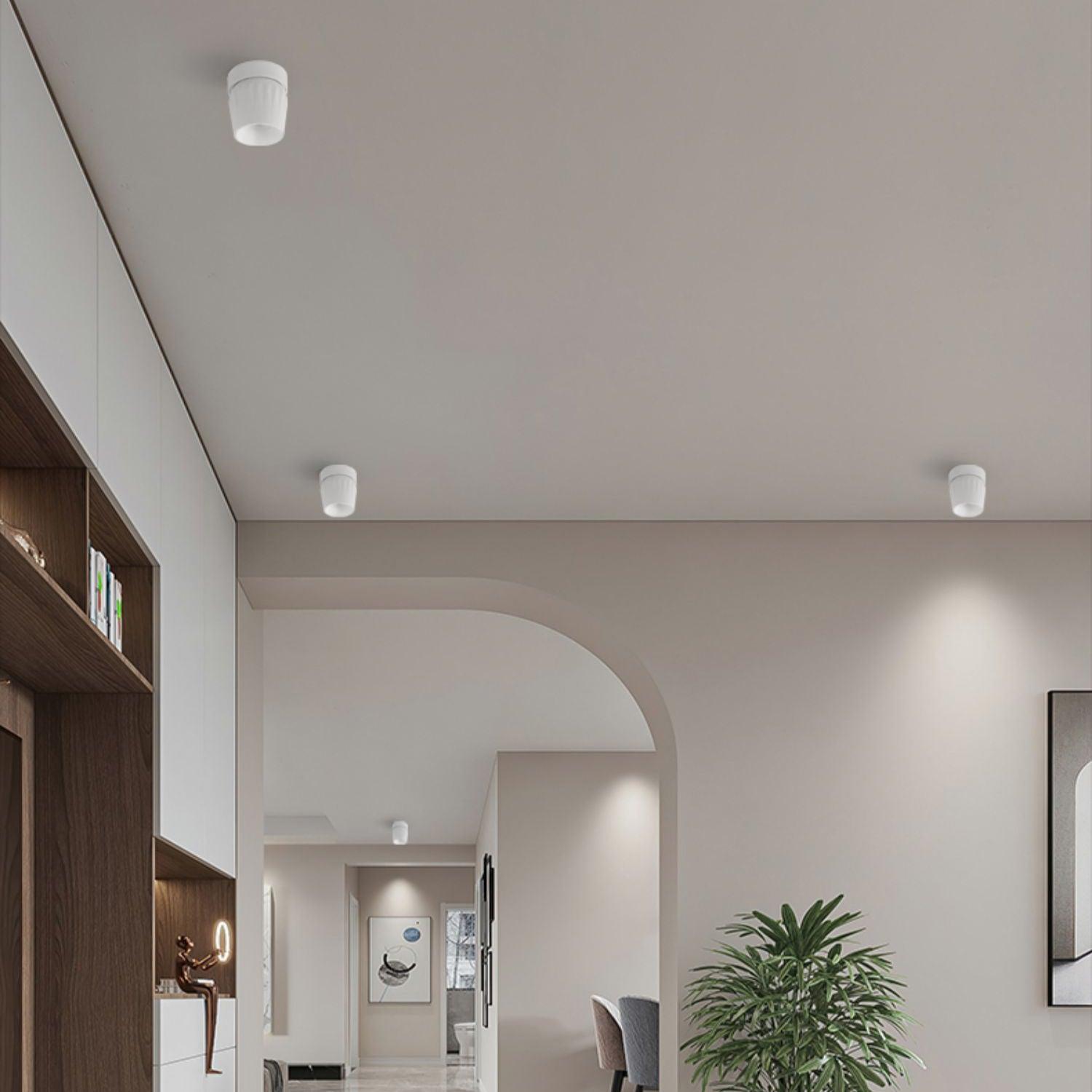 Solara Projecteur aluminium nervuré rotatif minimaliste - Neutralighting
