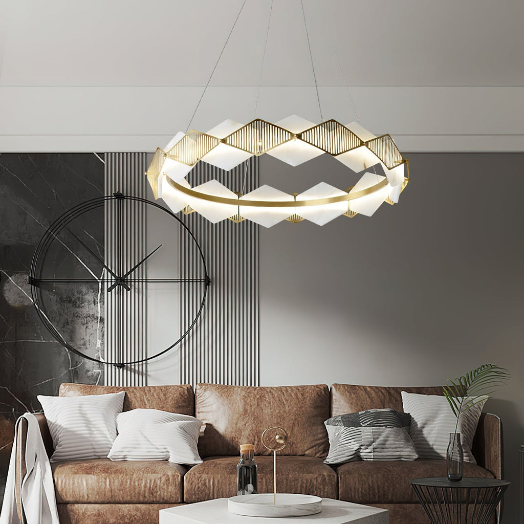 Lustrare Lustre Alabastre LED Minimaliste Moderne Rote - Neutralighting