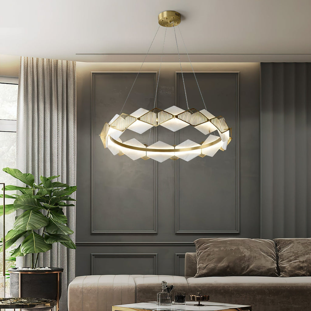 Lustrare Lustre Alabastre LED Minimaliste Moderne Rote - Neutralighting
