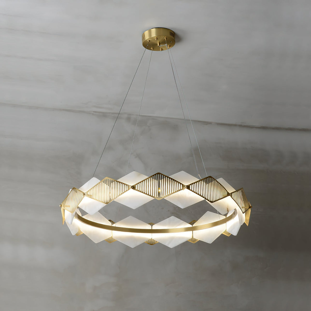 Lustrare Lustre Alabastre LED Minimaliste Moderne Rote - Neutralighting