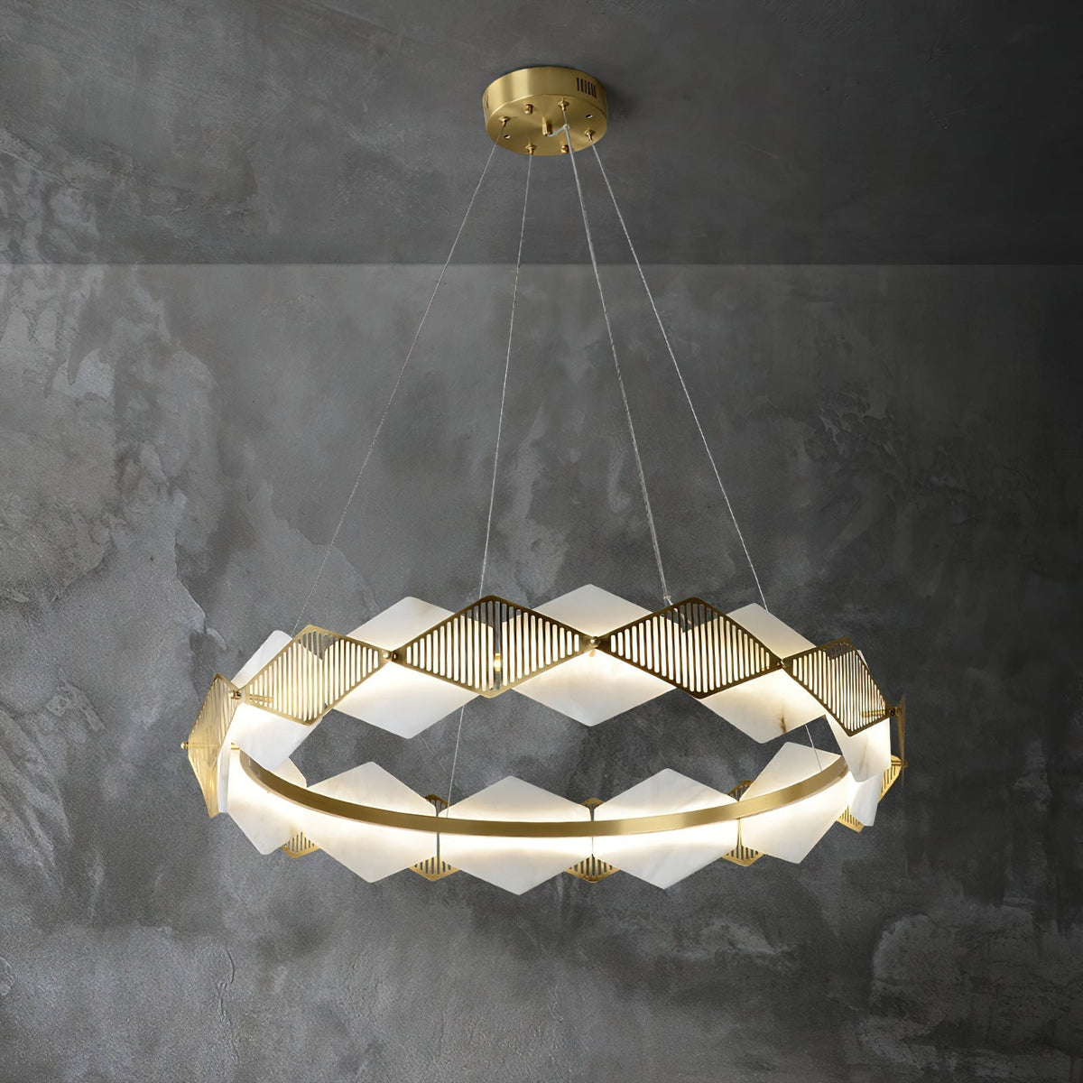 Lustrare Lustre Alabastre LED Minimaliste Moderne Rote - Neutralighting
