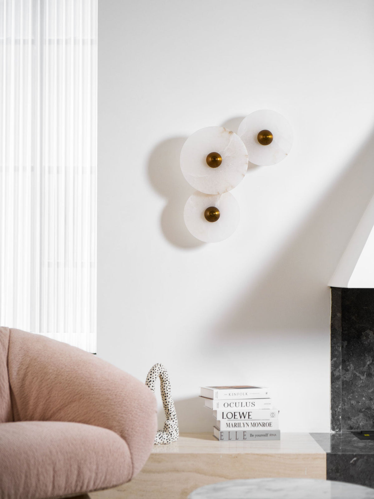 Selene Plafonnier Minimaliste en Albâtre - Neutralighting