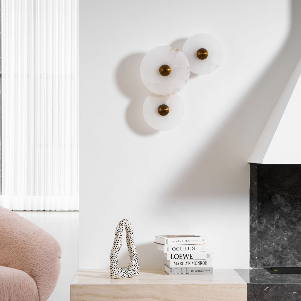 Selene Plafonnier Minimaliste en Albâtre - Neutralighting