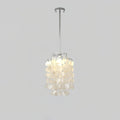 Lustra Suspension Lampe Coquillage Rond en Chrome - Neutralighting