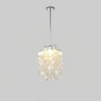 Lustra Suspension Lampe Coquillage Rond en Chrome - Neutralighting