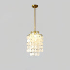 Lustra Suspension Lampe Coquillage Rond en Chrome - Neutralighting