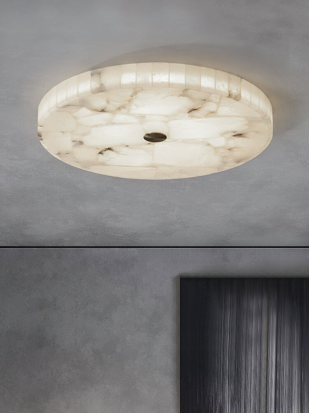 Vosilis Lampe de Plafond Ronde en Albâtre Moderne Minimaliste - Neutralighting