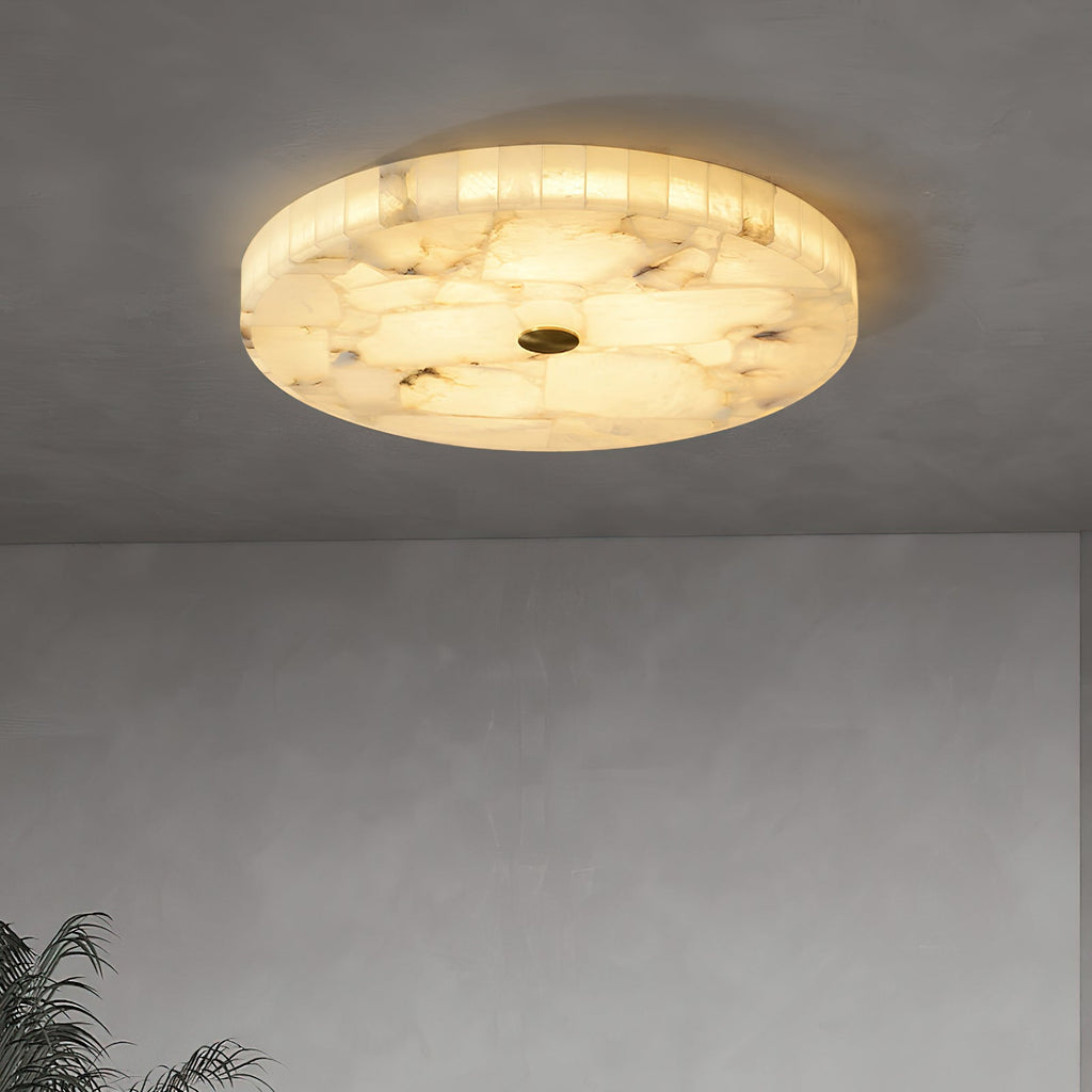 Vosilis Lampe de Plafond Ronde en Albâtre Moderne Minimaliste - Neutralighting