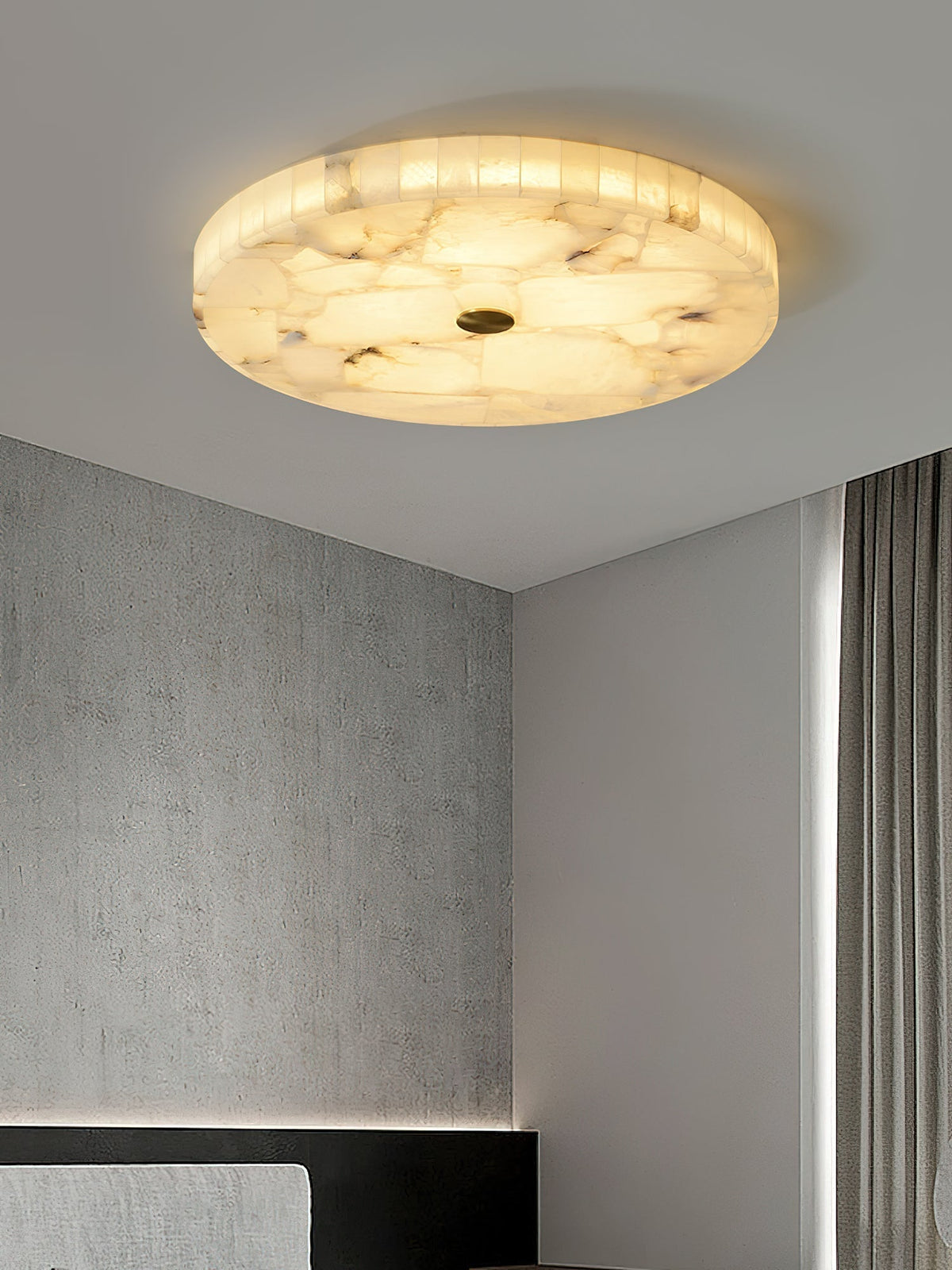 Vosilis Lampe de Plafond Ronde en Albâtre Moderne Minimaliste - Neutralighting