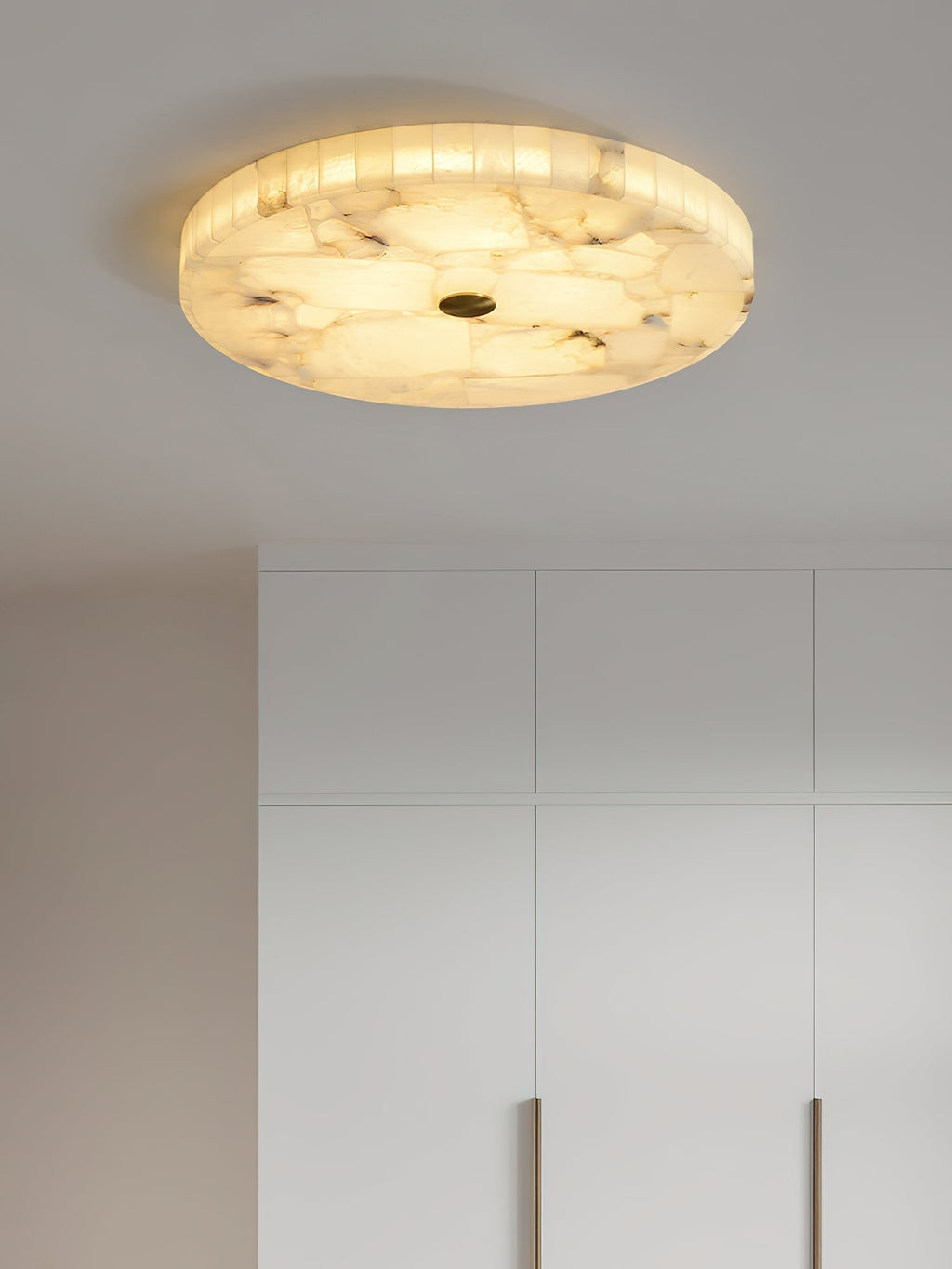 Vosilis Lampe de Plafond Ronde en Albâtre Moderne Minimaliste - Neutralighting