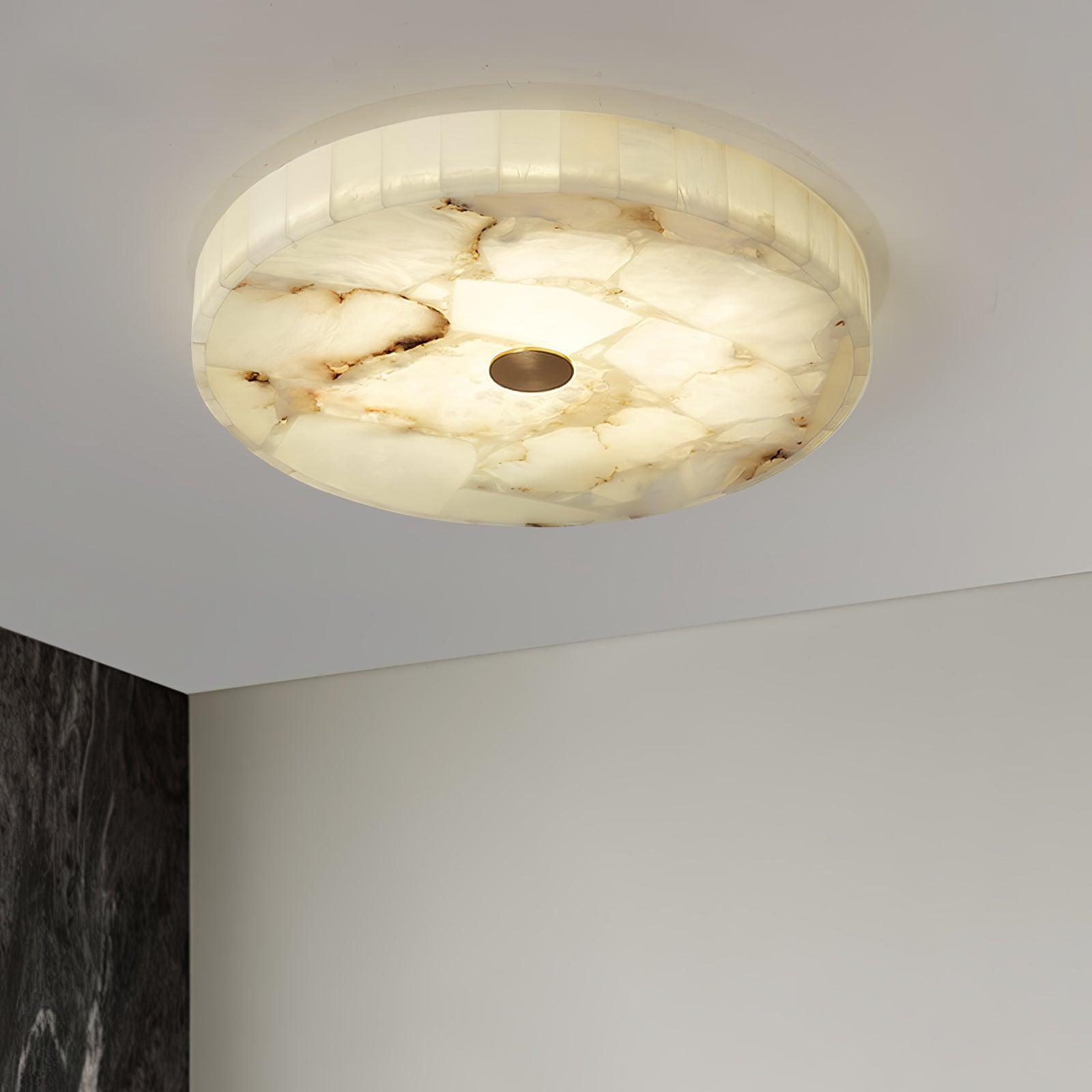 Delya Plafonnier Albâtre LED Rond - Neutralighting
