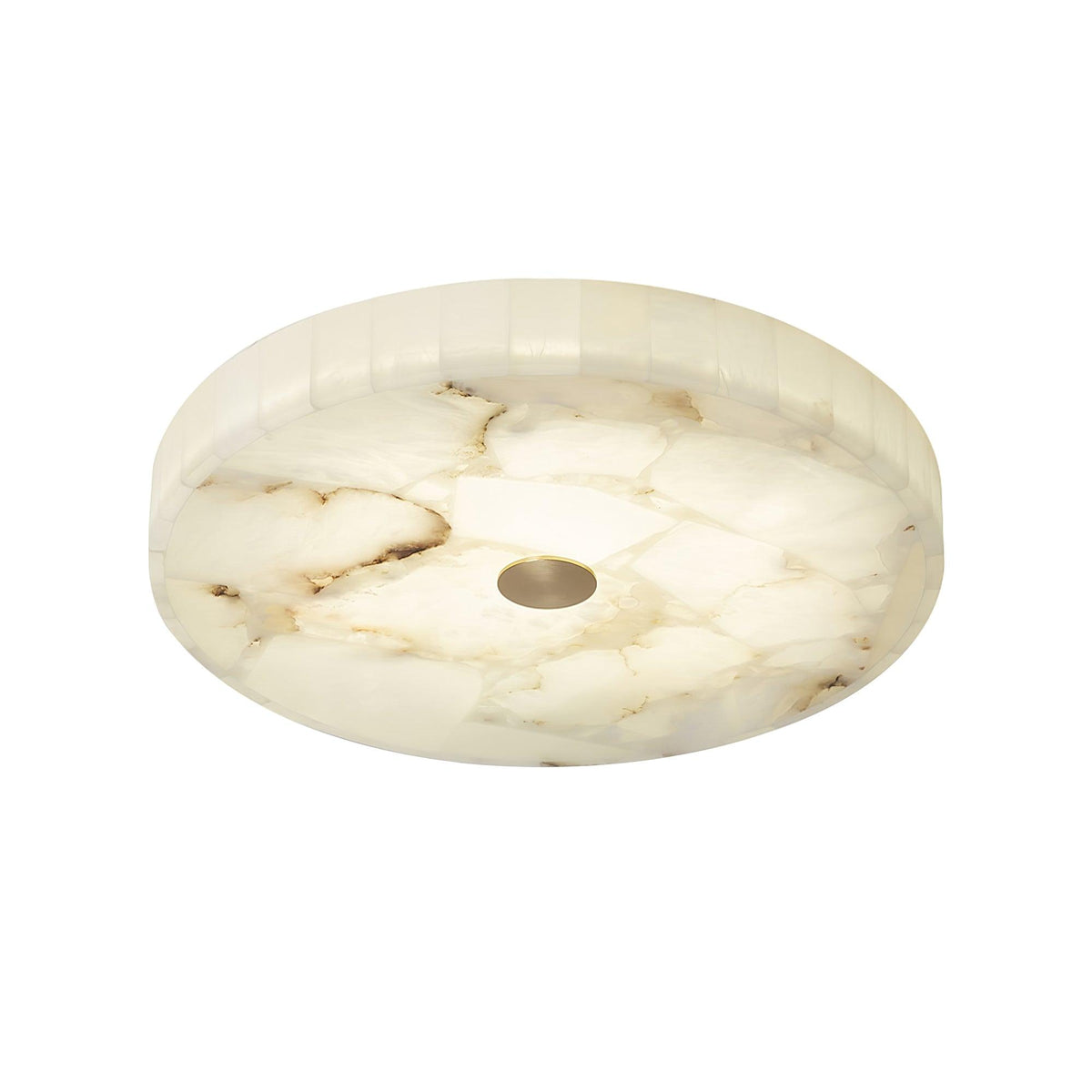 Ciphayra Lumière Plafonnière Ronde Minimaliste en Albâtre - Neutralighting