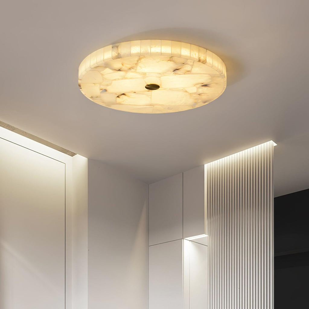 Delya Plafonnier Albâtre LED Rond - Neutralighting