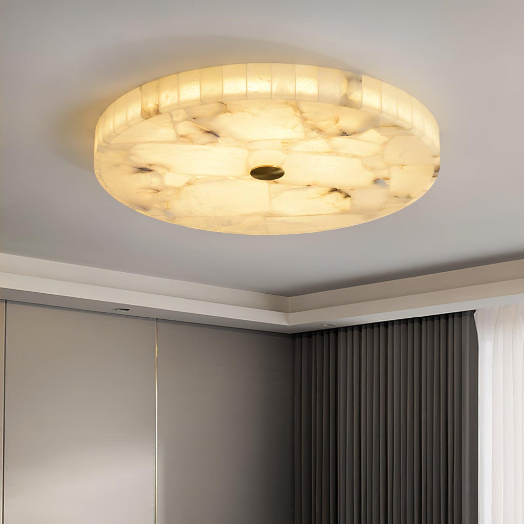 Delya Plafonnier Albâtre LED Rond - Neutralighting