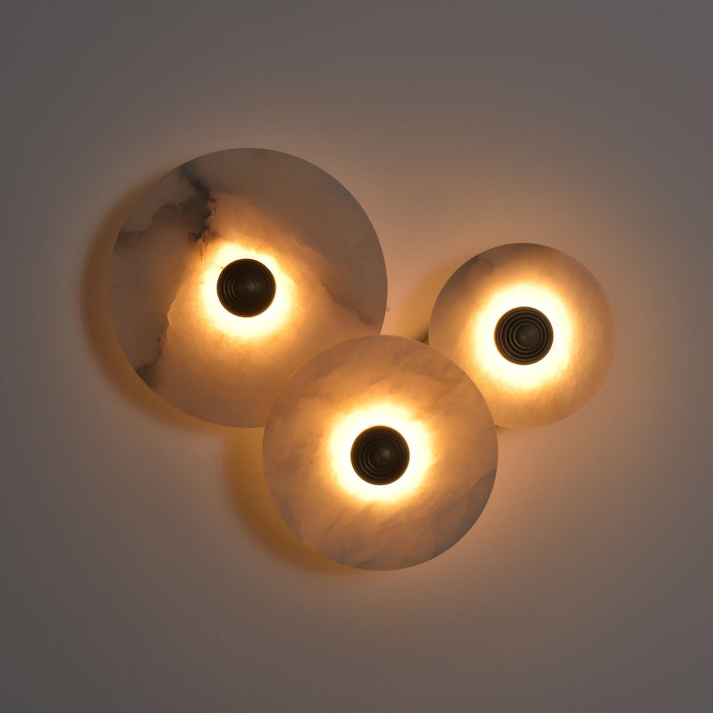 Selene Plafonnier Minimaliste en Albâtre - Neutralighting