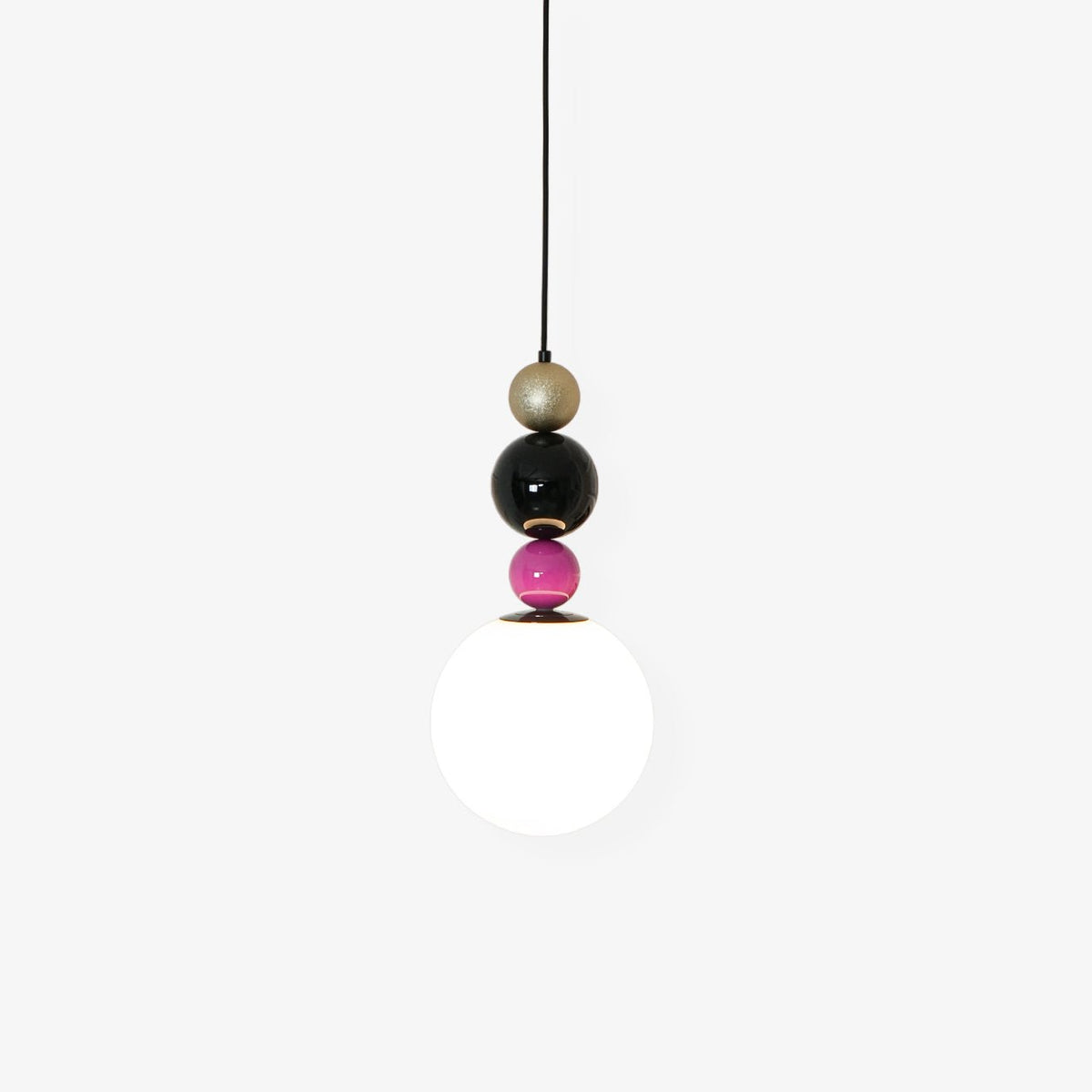 Eshaisra Nordic Art Rond Billes Empilage Verre Pendentif Lampe - Neutralighting
