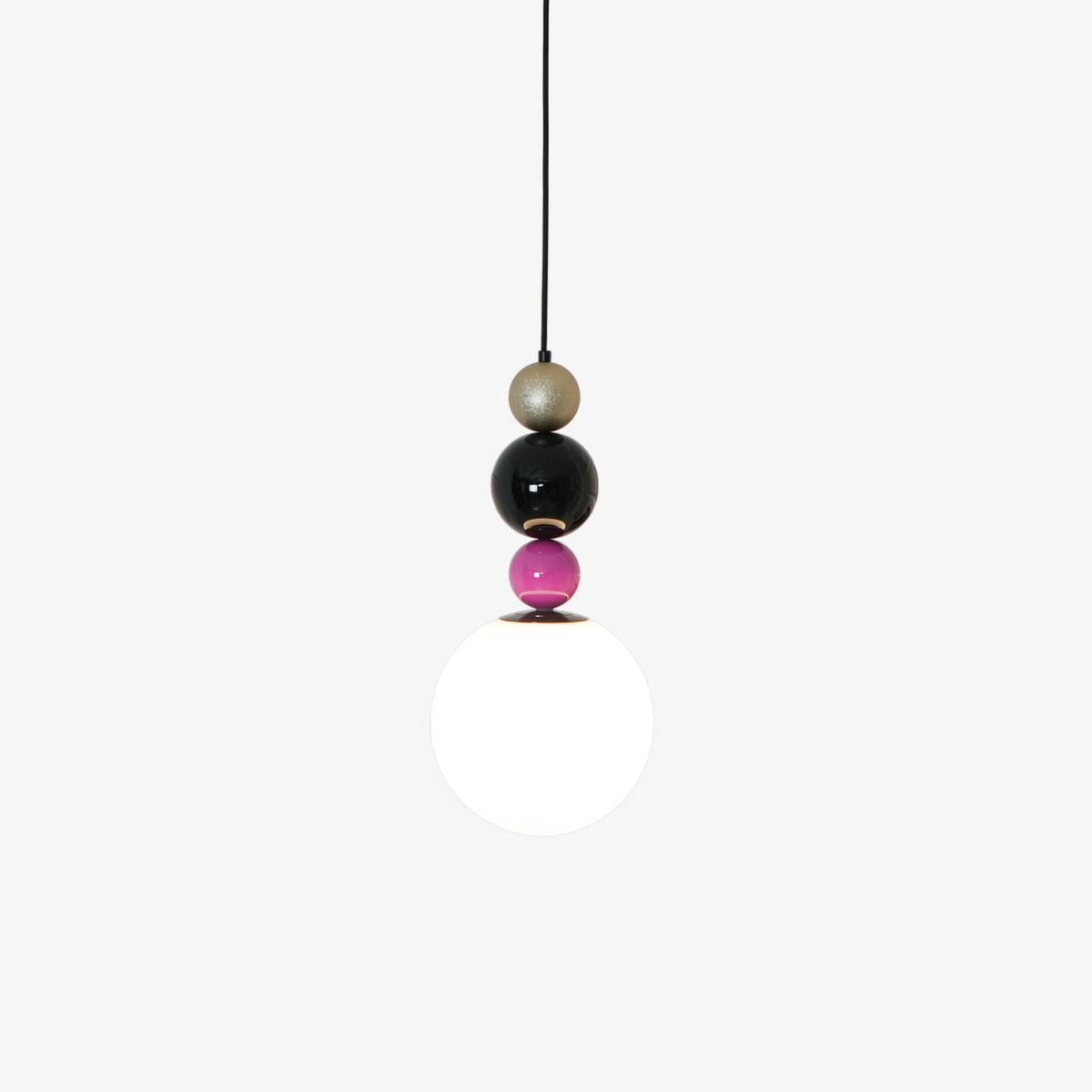 Eshaisra Nordic Art Rond Billes Empilage Verre Pendentif Lampe - Neutralighting