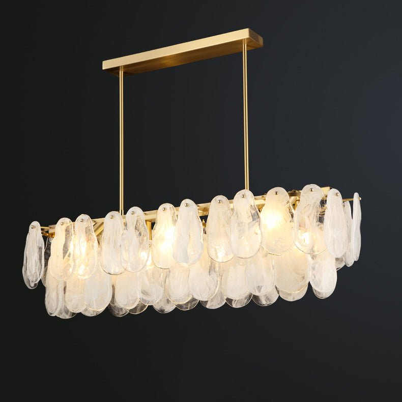 Zosolia Lustre Rond en Verre Nuageux de Luxe - Neutralighting