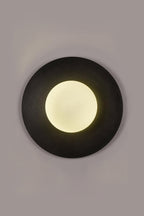 Godfrey Applique Murale Ronde Art Minimaliste en Laiton et Verre - Neutralighting