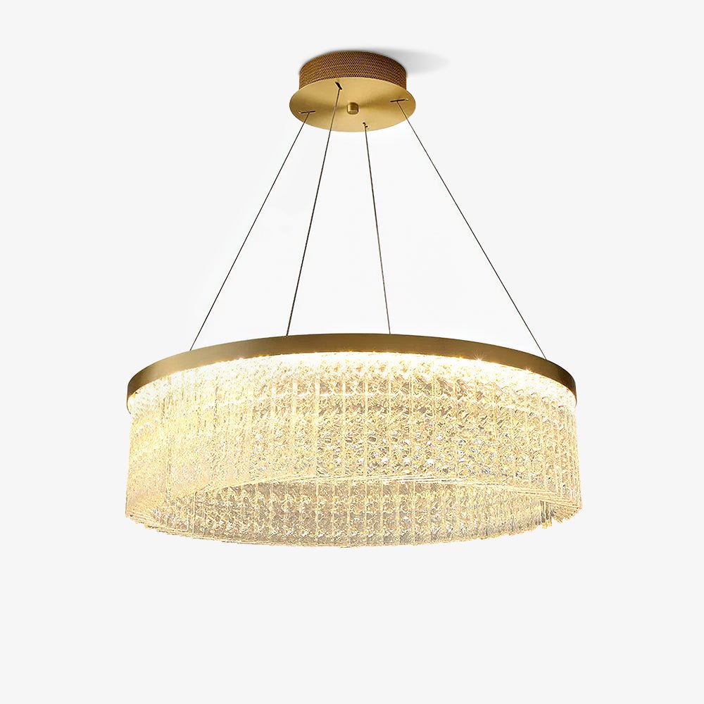 Lustra Chandelier Halo Rond en Cristal - Neutralighting