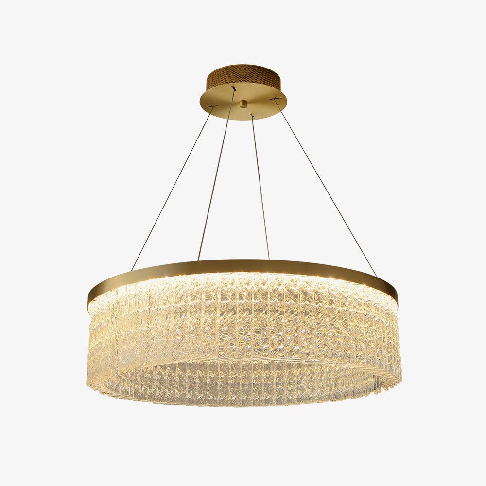 Lustra Chandelier Halo Rond en Cristal - Neutralighting