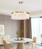 Lustra Chandelier Halo Rond en Cristal - Neutralighting