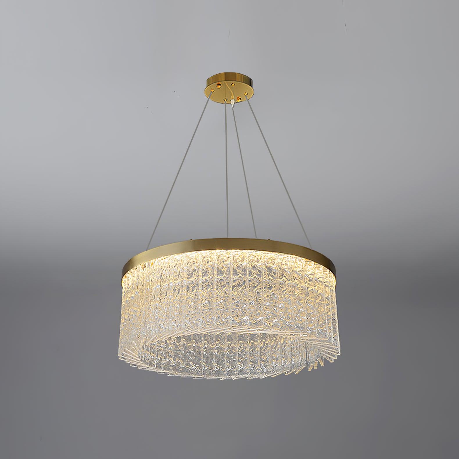 Lustra Chandelier Halo Rond en Cristal - Neutralighting