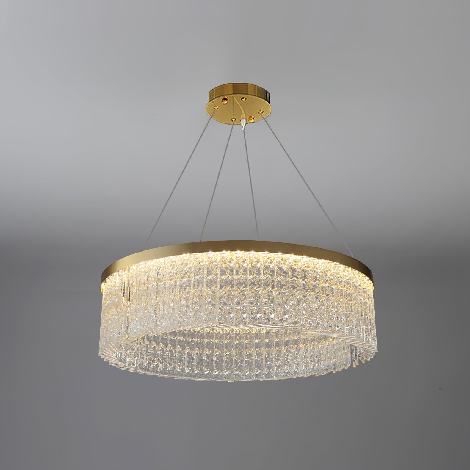 Lustra Chandelier Halo Rond en Cristal - Neutralighting