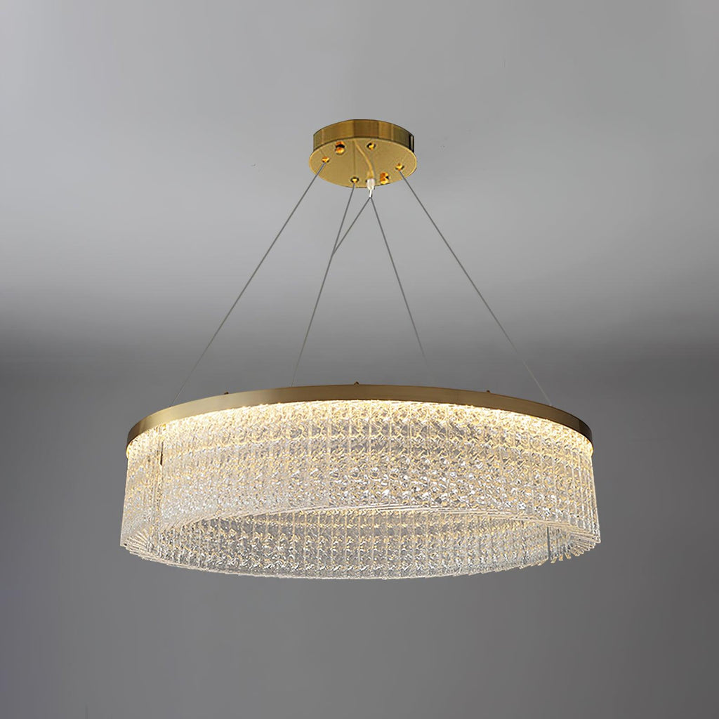 Lustra Chandelier Halo Rond en Cristal - Neutralighting
