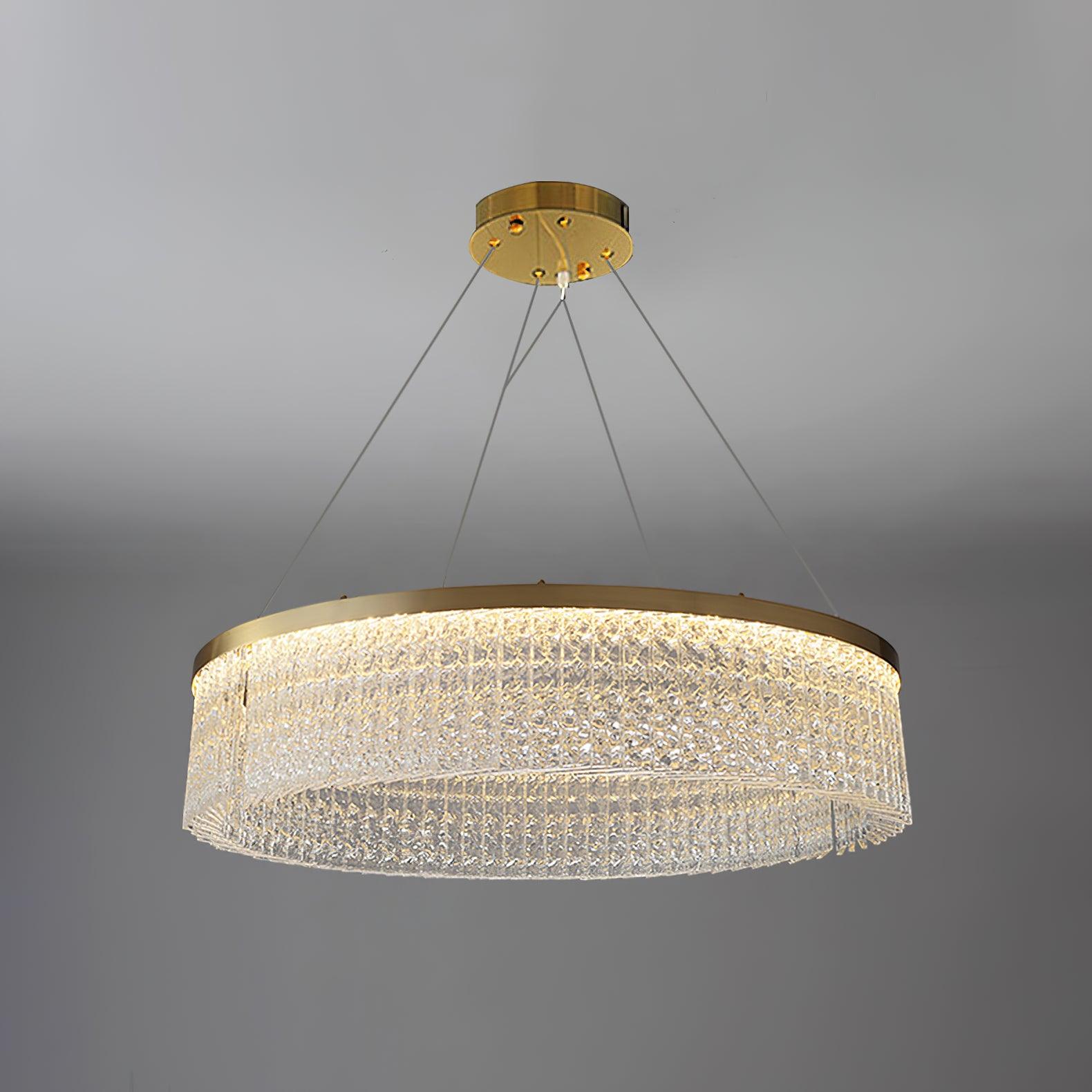 Lustra Chandelier Halo Rond en Cristal - Neutralighting