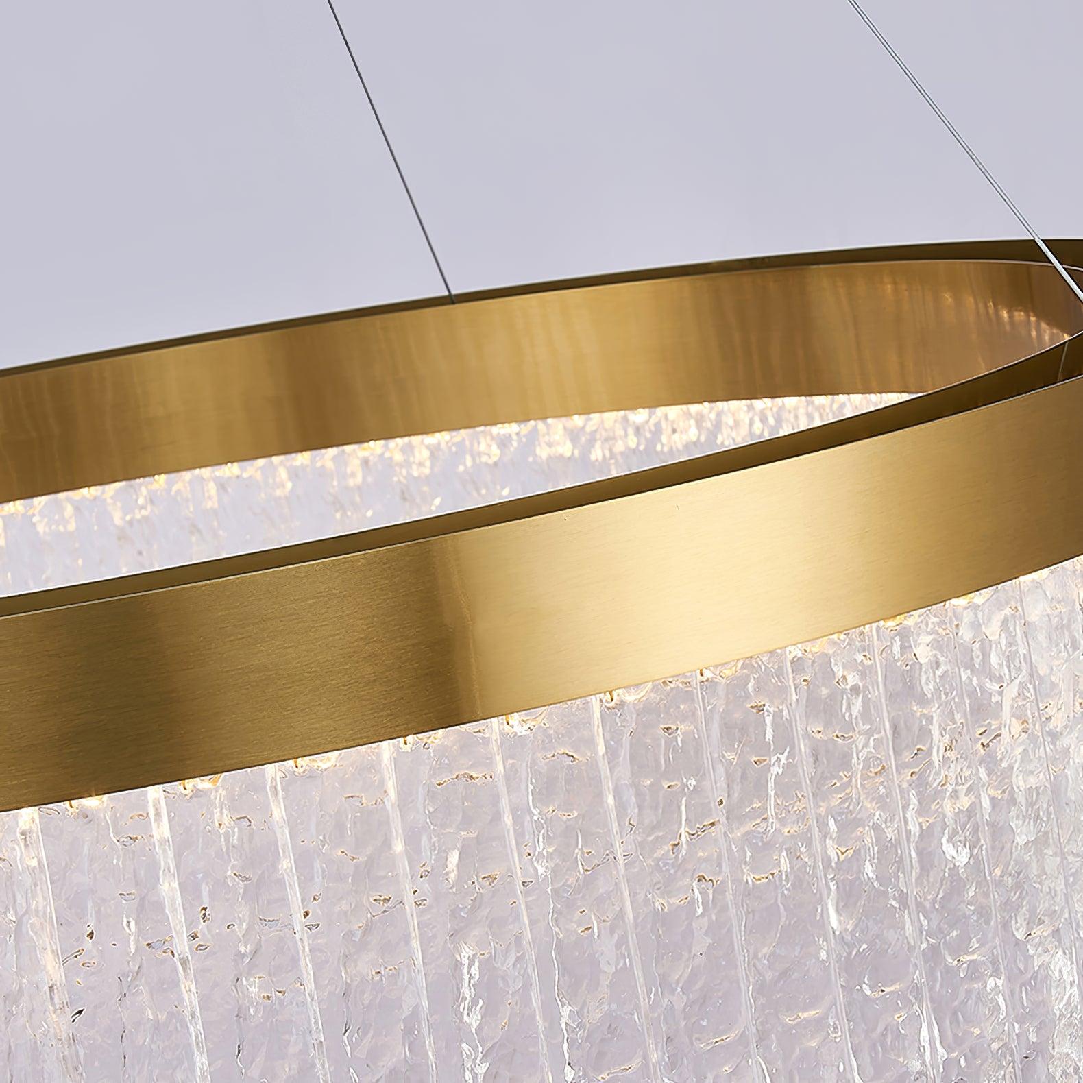 Lustra Chandelier Halo Rond en Cristal - Neutralighting