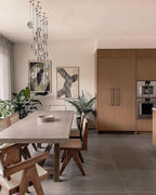 Round Lustre Groupe Suspendu Gouttes de Cristal - Neutralighting