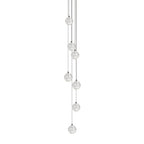 Round Lustre Groupe Suspendu Gouttes de Cristal - Neutralighting