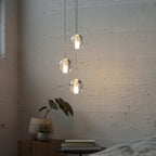 Round Lustre Groupe Suspendu Gouttes de Cristal - Neutralighting